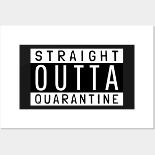 Straight Outta Quarantine Funny Lockdown Survivor Posters and Art